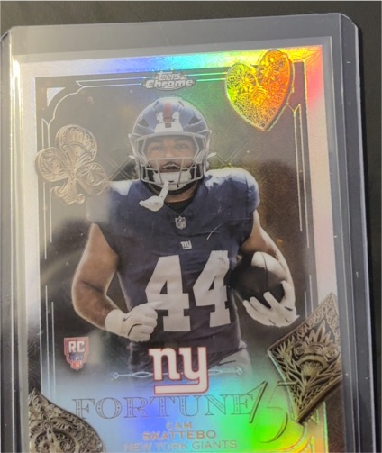 2025 Topps Chrome Football #F15-27 Cam Skattebo — front