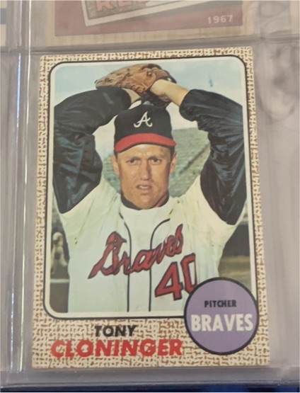 1968 Topps #93 Tony Cloninger — front