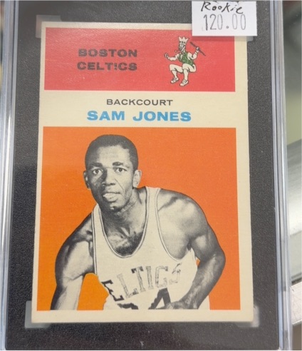 1961-62 Fleer #23 Sam Jones — front
