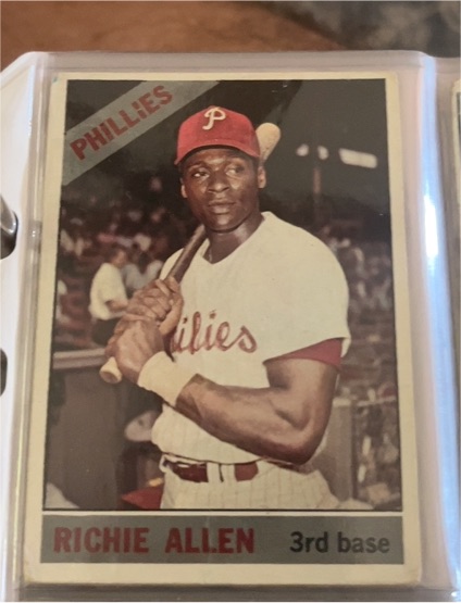 1966 Topps #80 Richie Allen Philadelphia Phillies — front