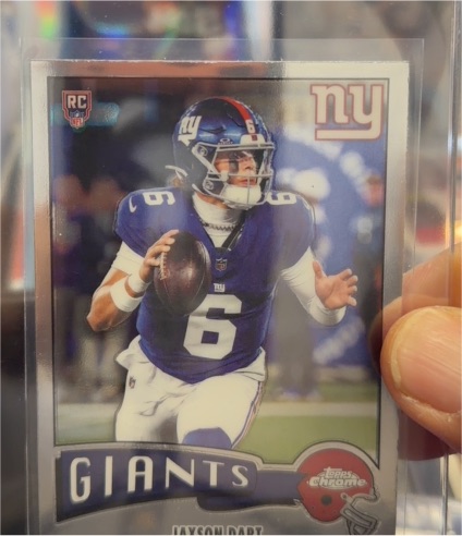 2025 Topps Chrome #306 Jaxson Dart — front