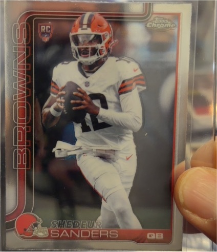 2025 Topps Chrome #315 Shedeur Sanders — front