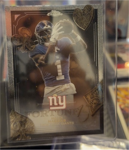 2025 Topps Chrome Football #F15-15 Malik Nabers Fortune 15 — front