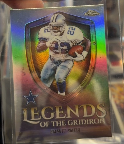2025 Topps Chrome #LOG-16 Emmitt Smith Legends of the Gridiron — front