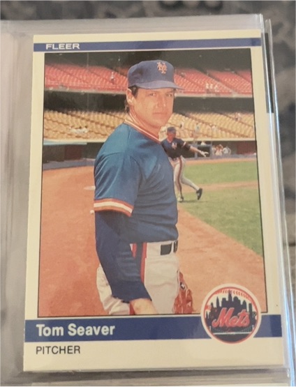 1984 Fleer #595 Tom Seaver — front