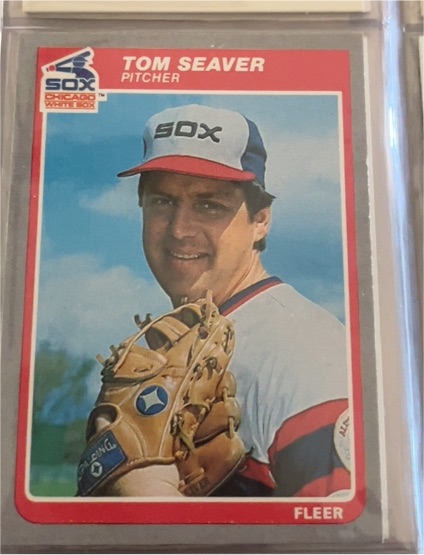 1985 Fleer #526 Tom Seaver — front