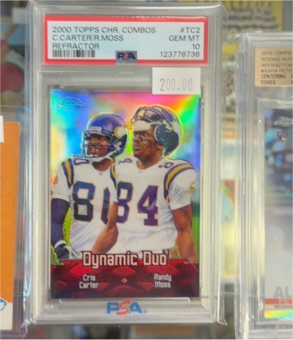 2000 Topps Chrome Combos #TC2 Cris Carter / Randy Moss — front