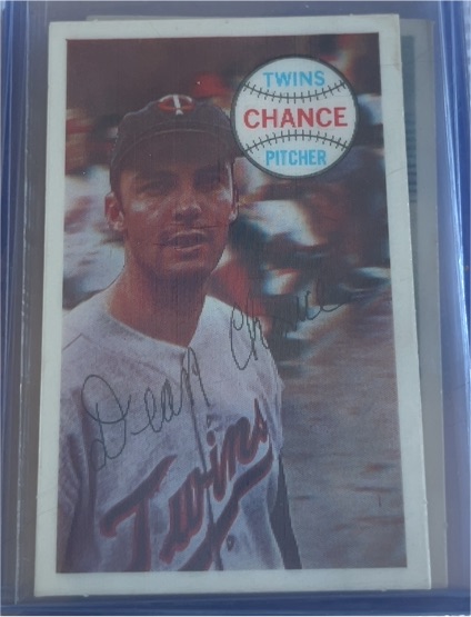 1970 Kellogg's #67 Dean Chance Minnesota Twins — front