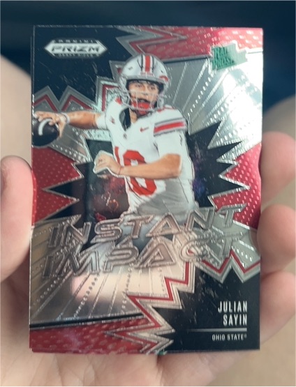 2025 Panini Prizm Draft Picks Instant Impact #II-JSN Julian Sayin — front