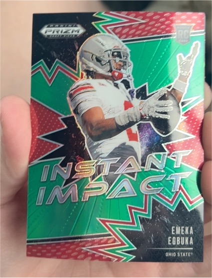 2025 Panini Prizm Draft Picks #II-EEA Emeka Egbuka Instant Impact — front