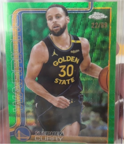 2025-26 Topps Chrome #201 Stephen Curry — front