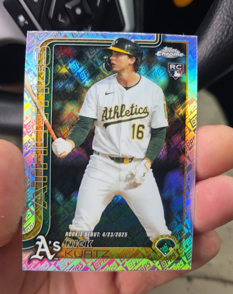 2025 Topps Chrome Update #USC180 Nick Kurtz — front