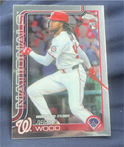 2025 Topps Chrome Update #USC95 James Wood — front