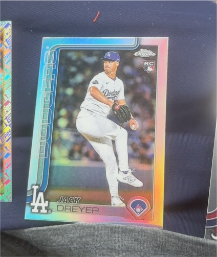 2025 Topps Chrome Update #USC39 Jack Dreyer X-Fractor Rookie Dodgers — front