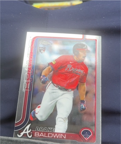 2025 Topps Chrome Update #USC88 Drake Baldwin Rookie Debut Atlanta Braves — front