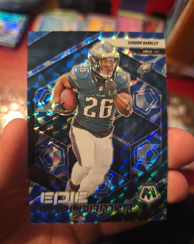 2025 Panini Mosaic Epic Performers #2 Saquon Barkley — front