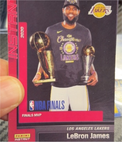 2019-20 Panini Instant #13 LeBron James NBA Champions — front
