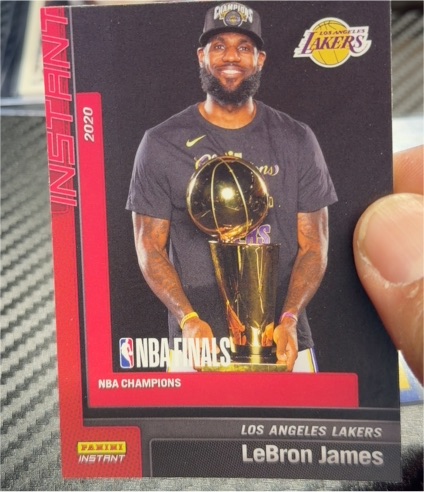 2020 Panini Instant NBA Champions LeBron James — front