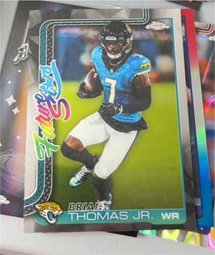 2025 Topps Chrome #FS-4 Brian Thomas Jr. Future Stars Refractor — front