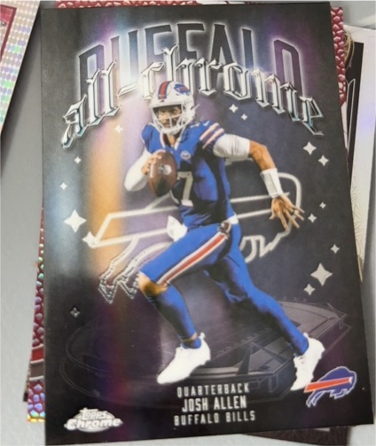 2025 Topps Chrome #ACT-2 Josh Allen All-Chrome — front