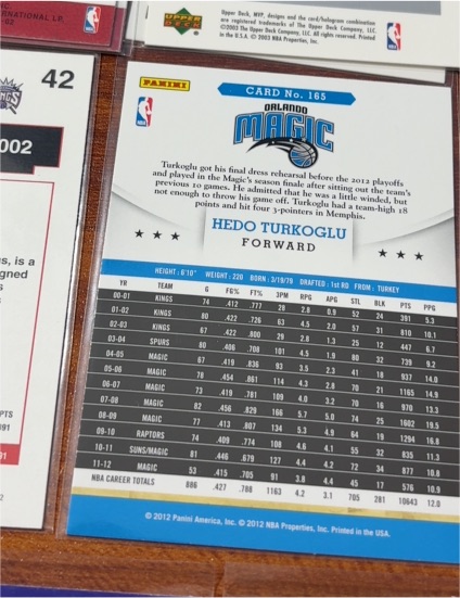 2012 Panini #165 Hedo Turkoglu — front