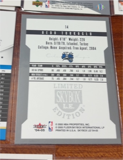 2004 Fleer Skybox Limited #14 Hedo Turkoglu — front