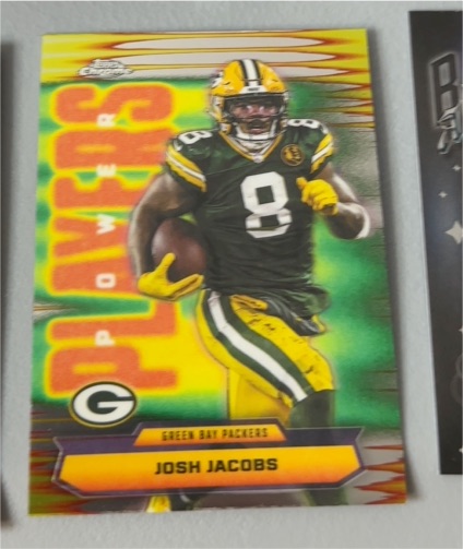 2025 Topps Chrome #PP-20 Josh Jacobs Power Players — front