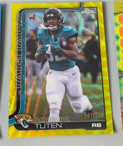 2025 Topps Chrome #389 Bhayshul Tuten — front