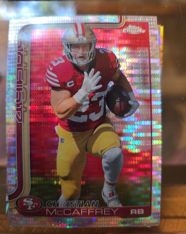 2025 Topps Chrome #263 Christian McCaffrey — front