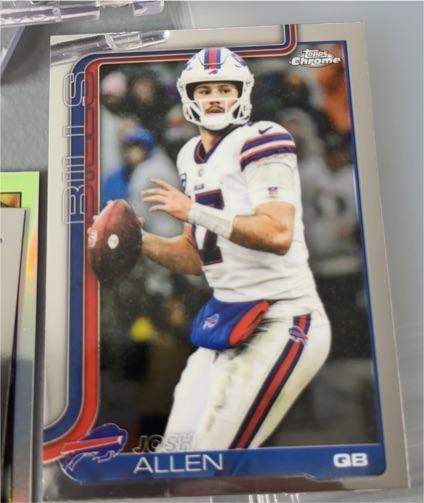 2025 Topps Chrome #34 Josh Allen — front