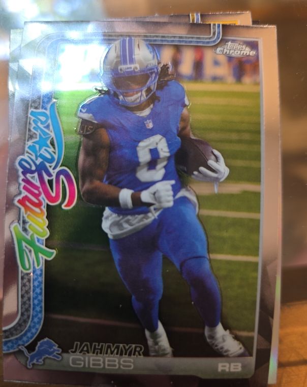 2025 Topps Chrome Future Stars #FS-10 Jahmyr Gibbs — front