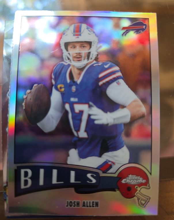 2025 Topps Chrome Football #1975-4 Josh Allen — front