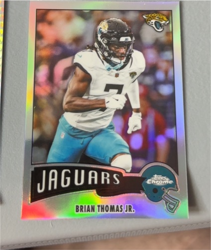 2025 Topps Chrome #135 Brian Thomas Jr. — front