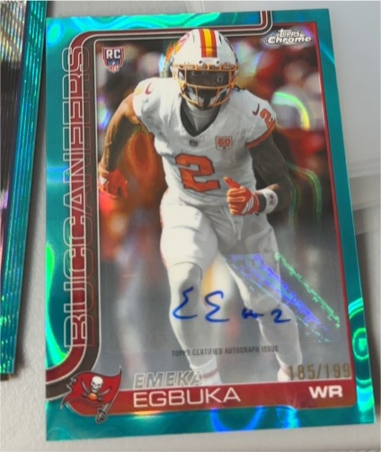 2025 Topps Chrome #312 Emeka Egbuka — front