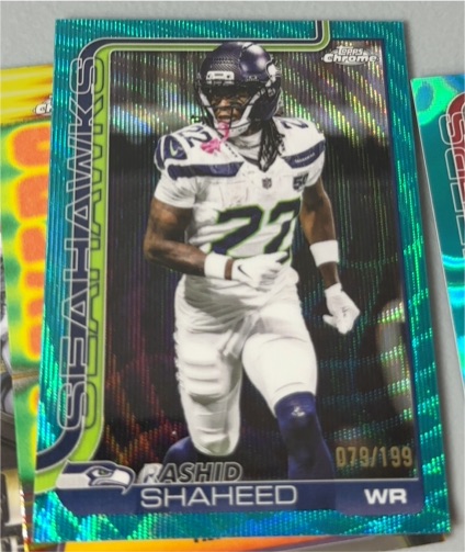 2025 Topps Chrome #218 Rashid Shaheed — front