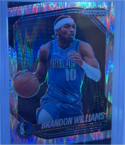 2024-25 Panini Prizm Black #219 Brandon Williams — front