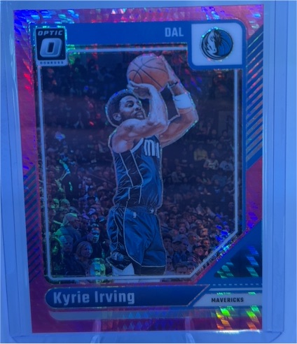 2024-25 Panini Donruss Optic #104 Kyrie Irving Pink Hyper Prizm Dallas Mavericks — front