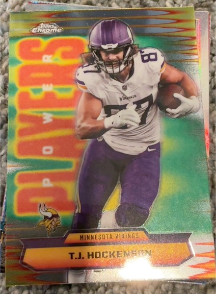 2025 Topps Chrome #PP-36 T.J. Hockenson Power Players — front