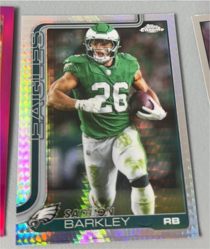 2024 Topps Chrome #26 Saquon Barkley — front