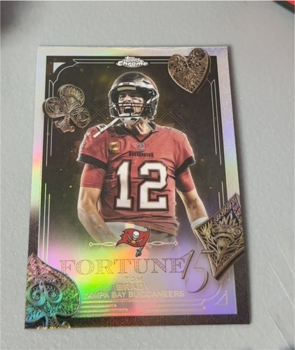 2025 Topps Chrome Fortune 15 #F15-35 Tom Brady — front