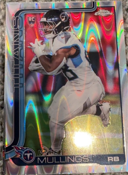 2025 Topps Chrome #309 Kalel Mullings RC Tennessee Titans — front