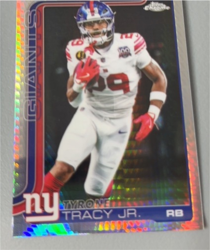 2025 Topps Chrome #228 Tyrone Tracy Jr. — front