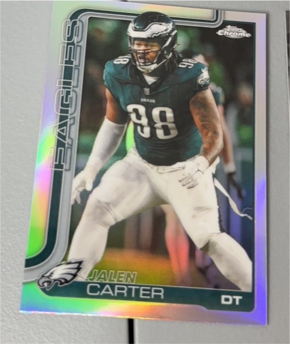 2025 Topps Chrome #250 Jalen Carter — front