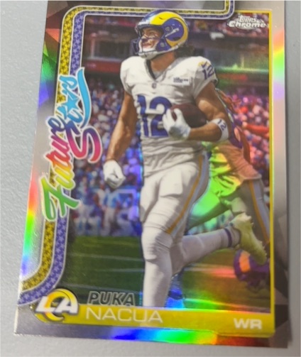 2025 Topps Chrome #FS-23 Puka Nacua Future Stars — front