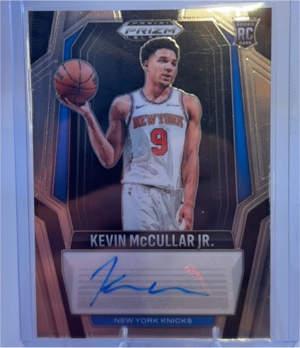 2024-25 Panini Prizm Black Rookie Signatures #RS-KMJ Kevin McCullar Jr. — front