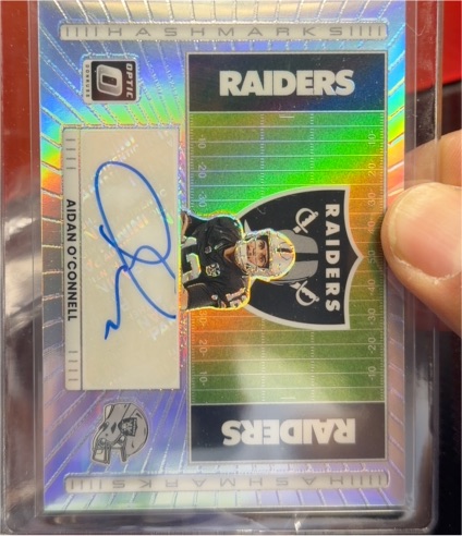 2025 Panini Donruss Optic Hashmarks #HM-AC Aidan O'Connell — front