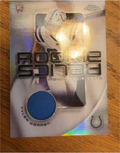 2025 Topps Chrome Rookie Signal Tyler Warren — front