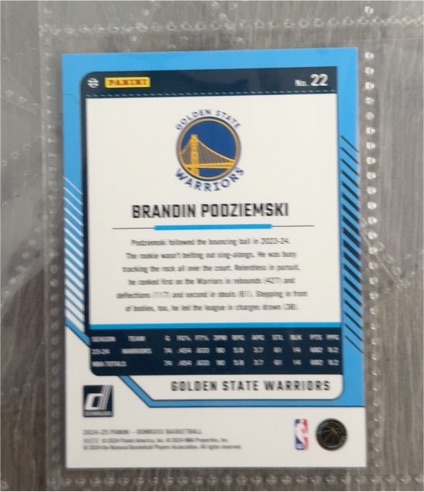 2024-25 Donruss #22 Brandin Podziemski — front