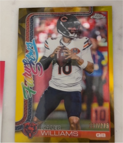 2025 Topps Chrome Football #FS-1 Caleb Williams Future Stars — front