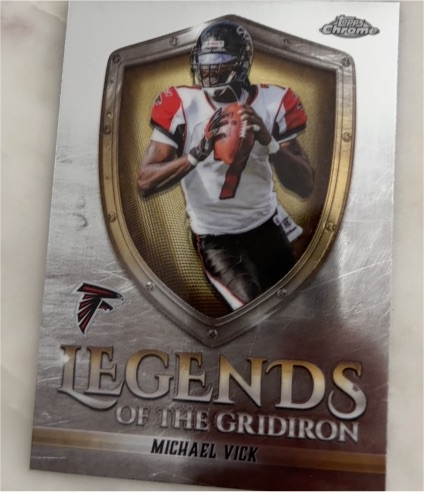 2025 Topps Chrome Legends of the Gridiron #LOG-2 Michael Vick — front